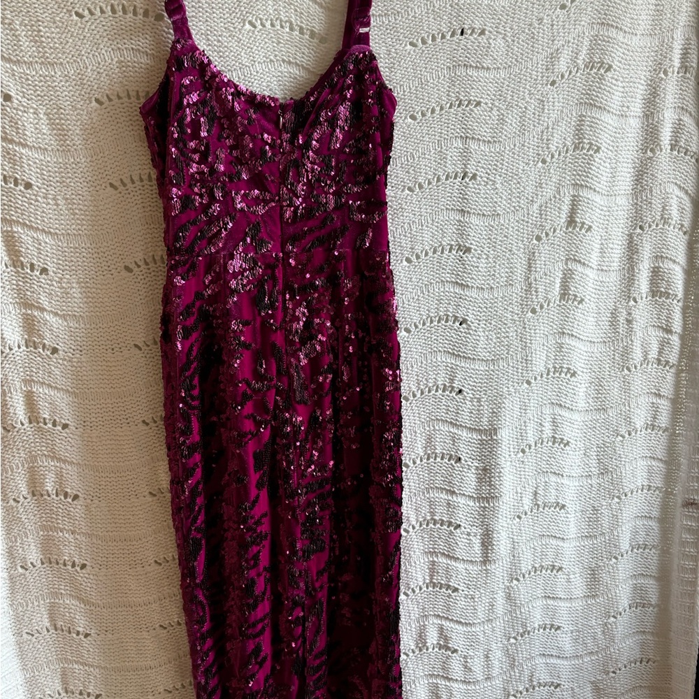 NWT Dress The Population Lynda Sequin Velvet Form fitting dress - Picture 5 of 11